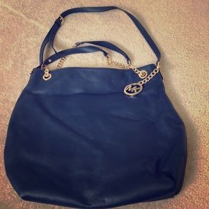 Michael Kors navy shoulder bag